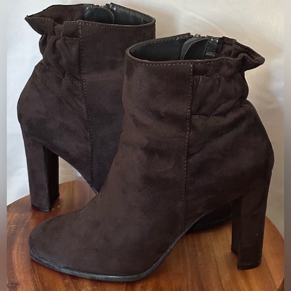 44- Orrick Impo Boots Womens Stretch Side Zip Ankle Bootie Fabric Size 6M